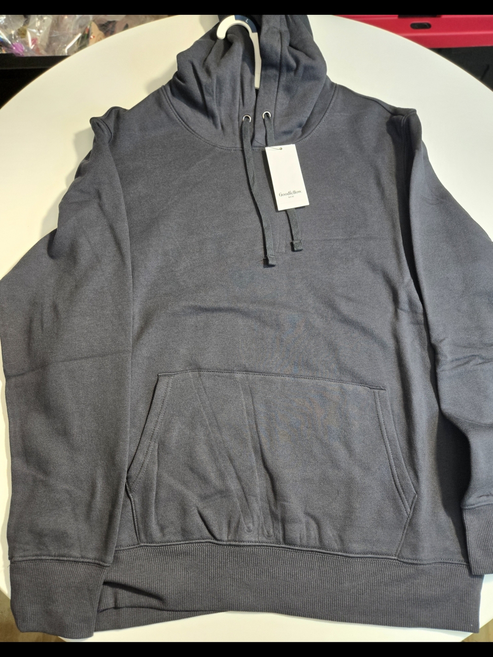 Goodfellow & Co Ultra Soft Fleece Pullover Hoodie Navy Blue Large NWT